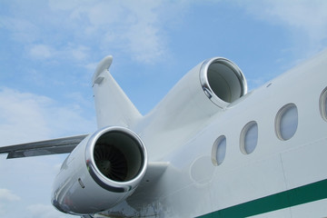 Rear of business jet