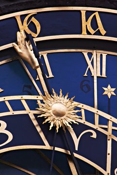 detail of astronomical clock, Prague