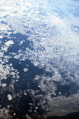 melting ice in arctic