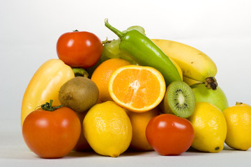 Naklejka na ściany i meble Fresh vegetables and fruits
