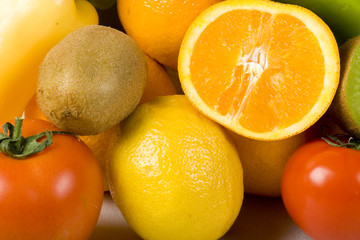 Fresh vegetables and fruits