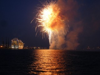 Cruise Ship and Fireworks 19