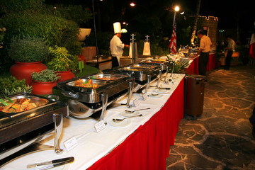 autdoor buffet dinner