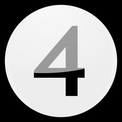 white aqua button number four