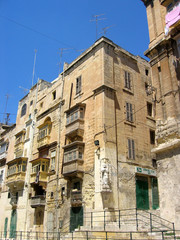 Fototapeta na wymiar Traditionelles Wohnhaus - Valletta