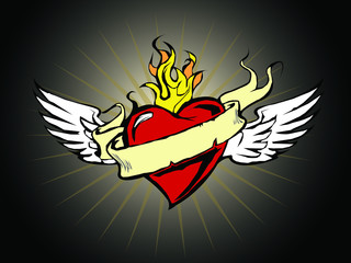 heart with wings