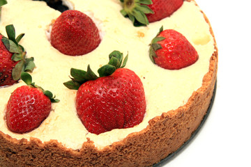 strawberries cake