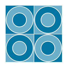 Seamless tile with blue circles