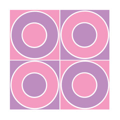 Seamless tile with purple/ pink circles