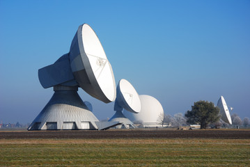 Satellitenschüssel Bodenstation