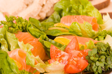 Salmon Salad Lunch