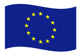 eu europa fahne welle 