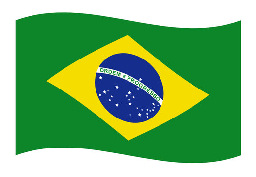 brasilien fahne welle 