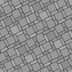 Seamlessly vector wallpaper with block-stone on white