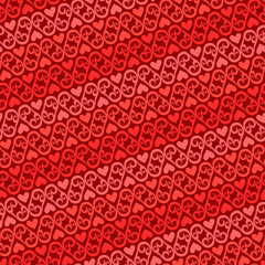 Seamless valentine ornament vector pattern