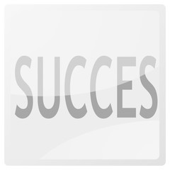 succes square aqua button