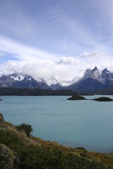 picturesque mountains in Torres del paine argentina