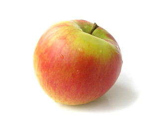 Apple red, green and yellow isolated on white background