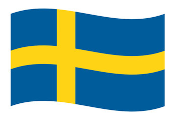 schweden fahne welle