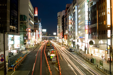 Tokyo streets at night