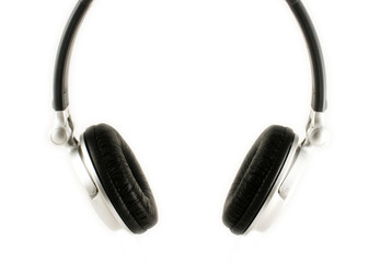 An isolated image of some headphones - obrazy, fototapety, plakaty