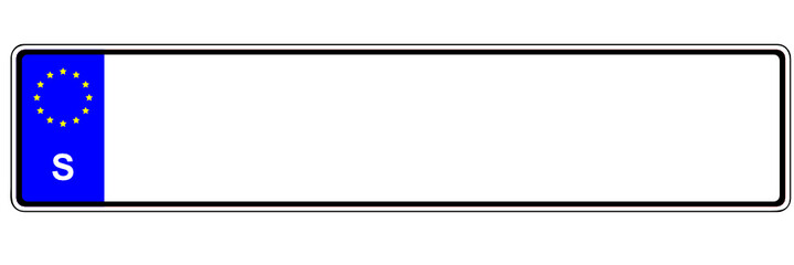 Autokennzeichen - Schweden