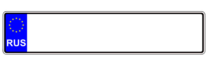 Autokennzeichen - Russland