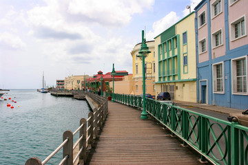 Promenade in Bridgetown, Barbados - obrazy, fototapety, plakaty