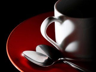 Romantische Kaffeetasse