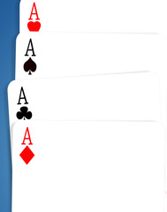 Four aces,2D illustration