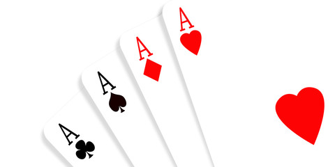 Four aces,2D illustration