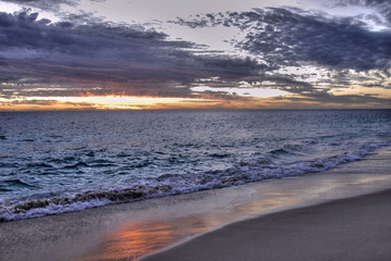 Beach at sunset