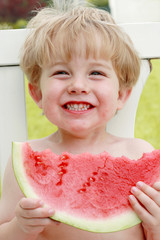 Happiness is a slice of watermelon