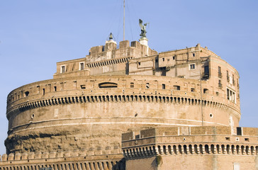 Fototapeta na wymiar Castle Sant'Angelo in Rome, Italy.