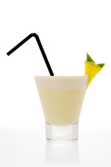 Pina Colada Cocktail (side view)