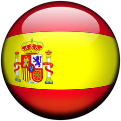 Fototapeta premium Drapeau Espagne Armoiries 3D