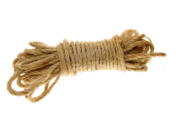 Rope isolated over white
