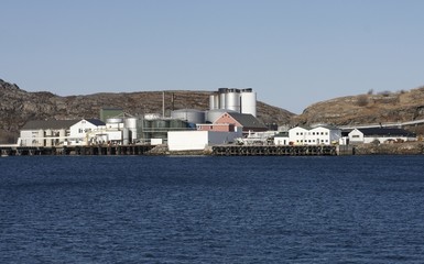 Fototapeta na wymiar Norweski port.