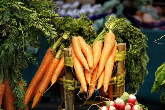 les carottes du marché