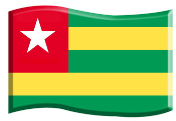 Fototapeta premium Drapeau du Togo