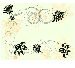 Spring floral background - vector illustration