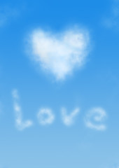 heart shaped cloud