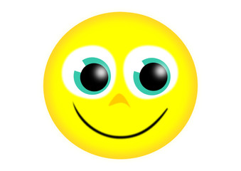 Fototapeta premium Yellow smiley