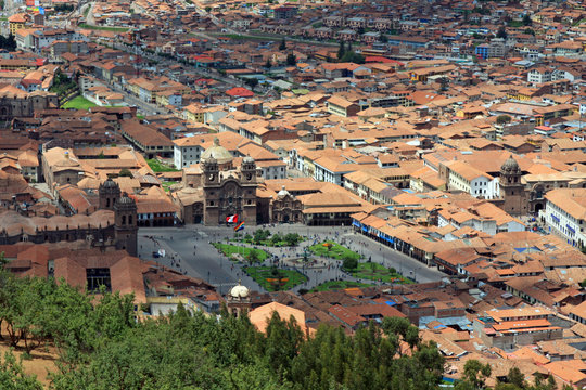 Aerial View of Cusco, Peru