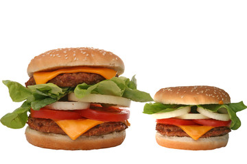 Hanburger und Cheeseburger