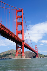 Golden Gate Bridge from Fort Point - Vertical orientation