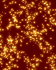 Obraz premium Glowing yellow glitters