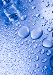Water & Drops & Ice cubes