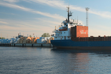 Naklejka premium Industrial port