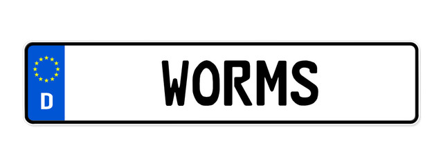 kennzeichen worms